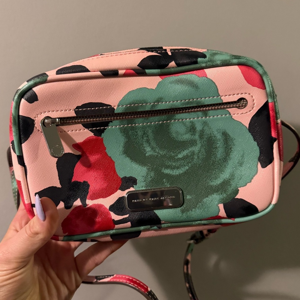 Pink and Green Floral Crossbody Bag - Marc by Marc Jacobs